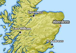 Aberdeen Location Map